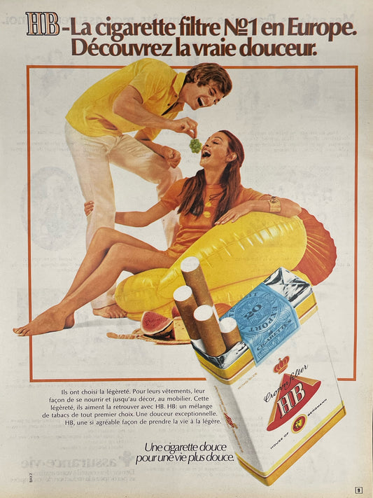 Publicité - Tabac - HB - 1972