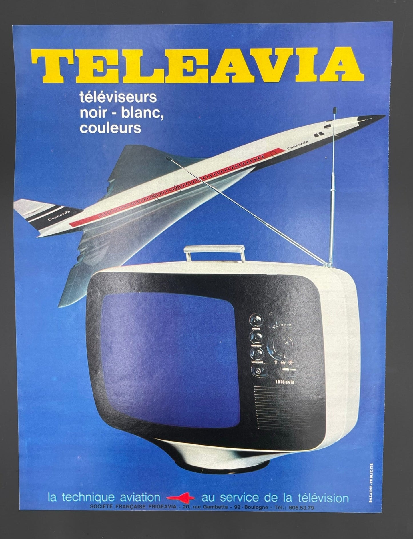 Publicité - Arts ménagers - Téléavia - 1969