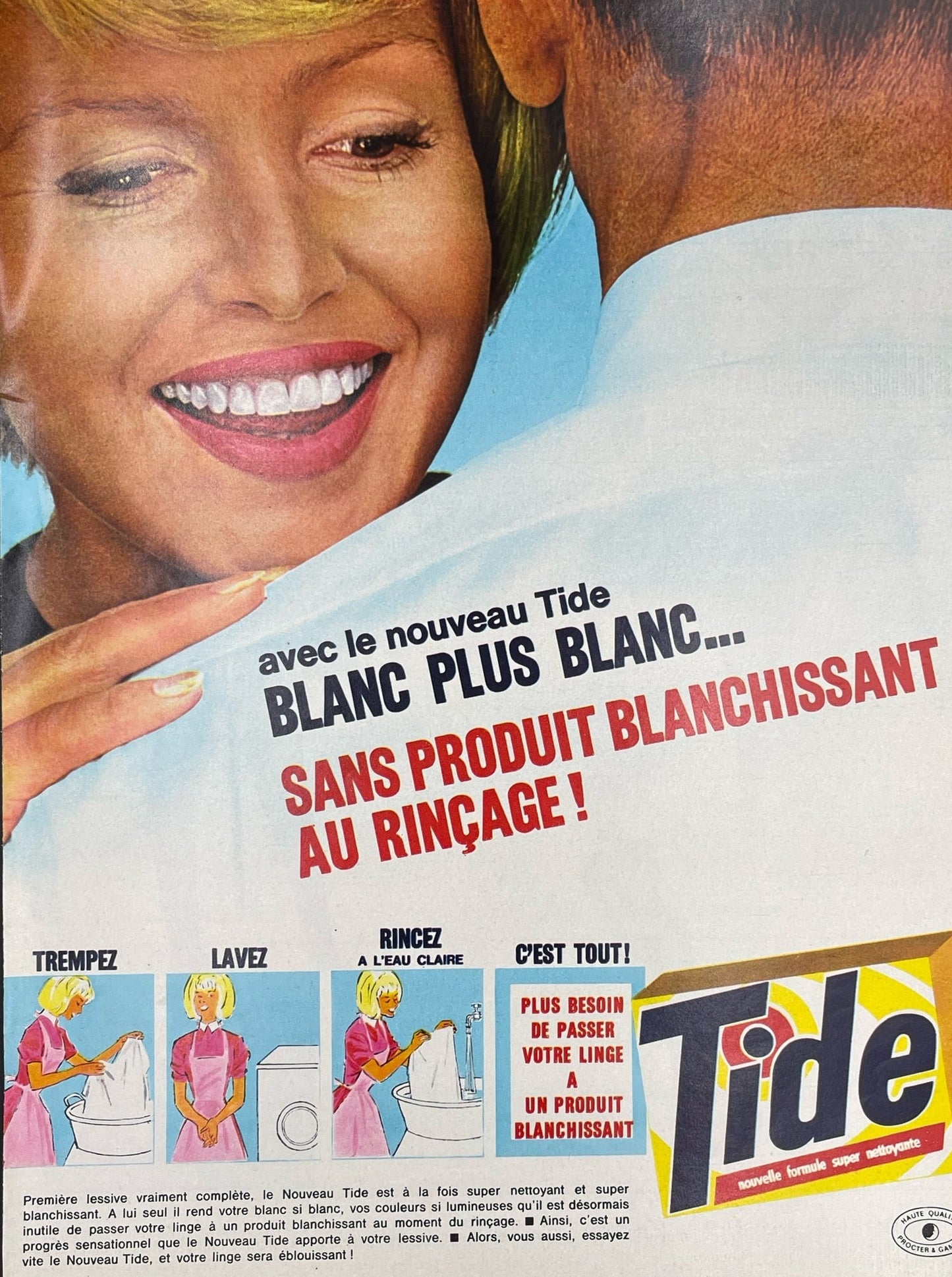 Publicité - Lessive - Tide - 1962