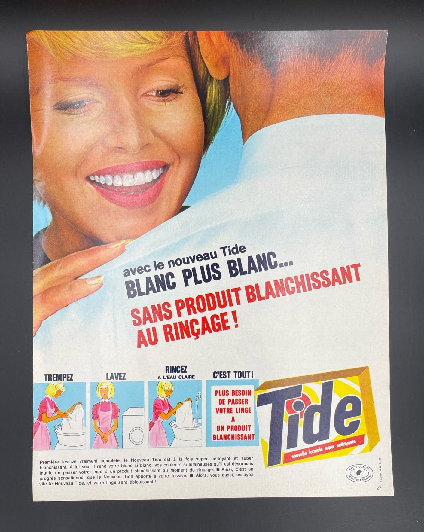 Publicité - Lessive - Tide - 1962