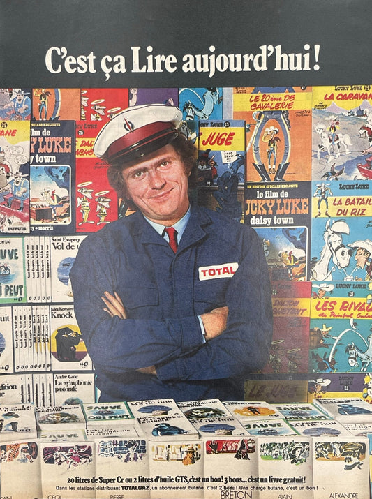 Publicité - Station Service - Total - BD - 1972