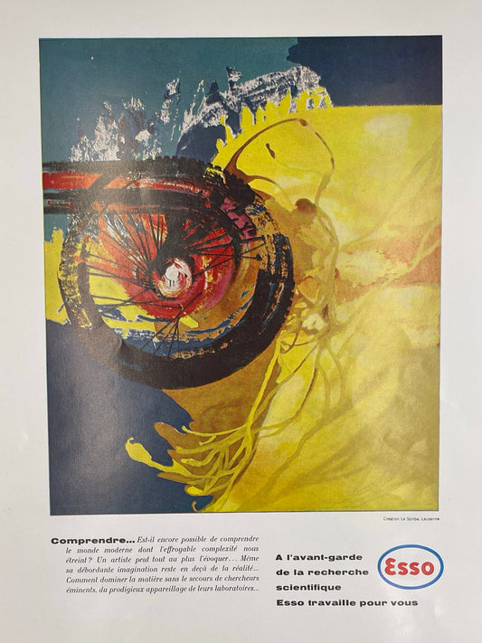 Publicité - Station Service - Total -Le Scribe - 1958