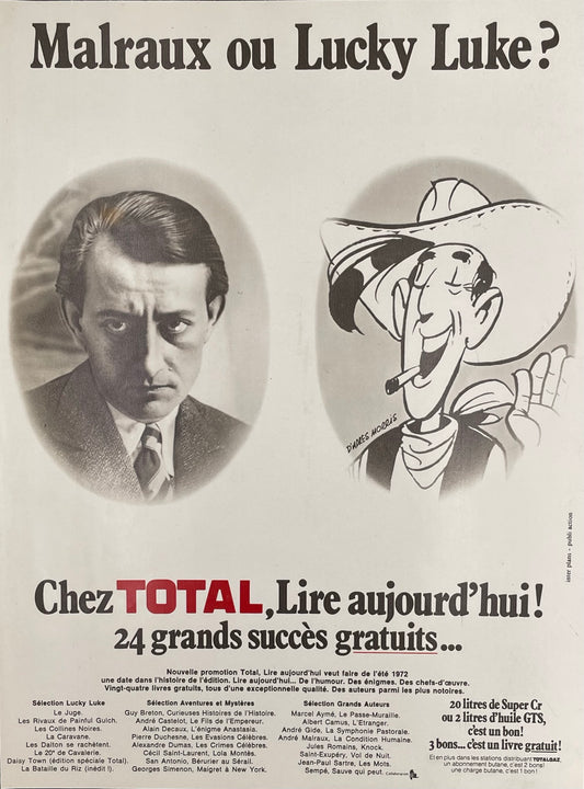 Publicité - Station Service - Total - Lire - 1972