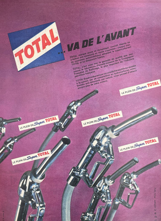 Publicité - Station Service - Total - 1961