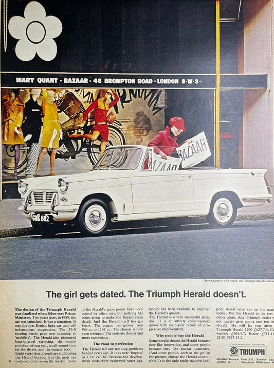Publicité - Automobile - Triumph - Herald - GB - 1967
