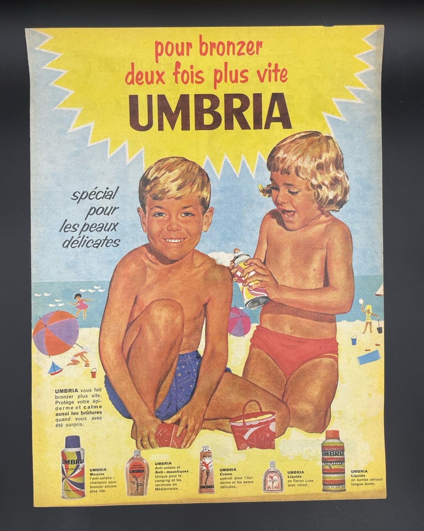 Publicité - Beauté - Umbria - solaire -1959