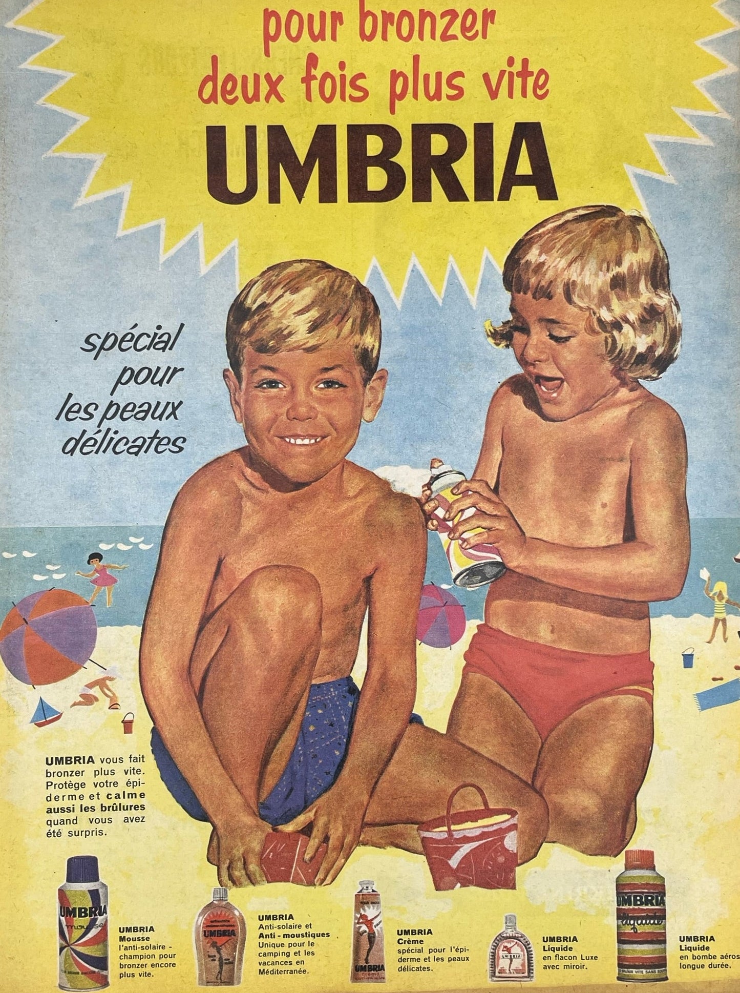 Publicité - Beauté - Umbria - solaire -1959