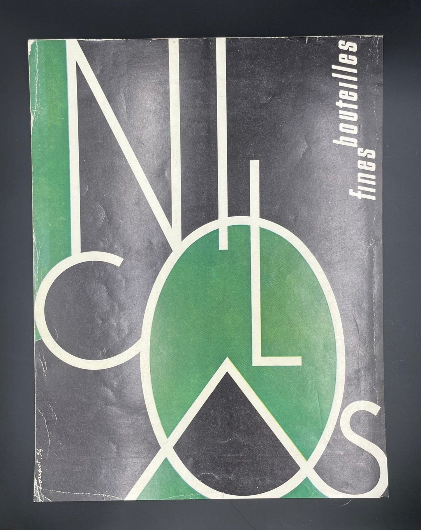 Publicité - Alcool - Vin - Maison Nicolas - Loupot - 1954