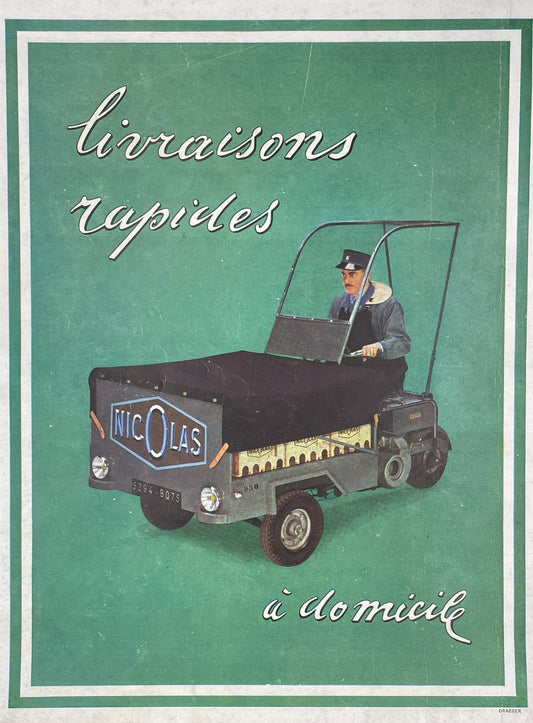 Publicité - Alcool - Vin - Maison Nicolas - 1953