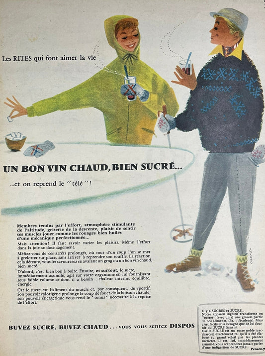 Publicité - Alcool - Vin Chaud - 1956
