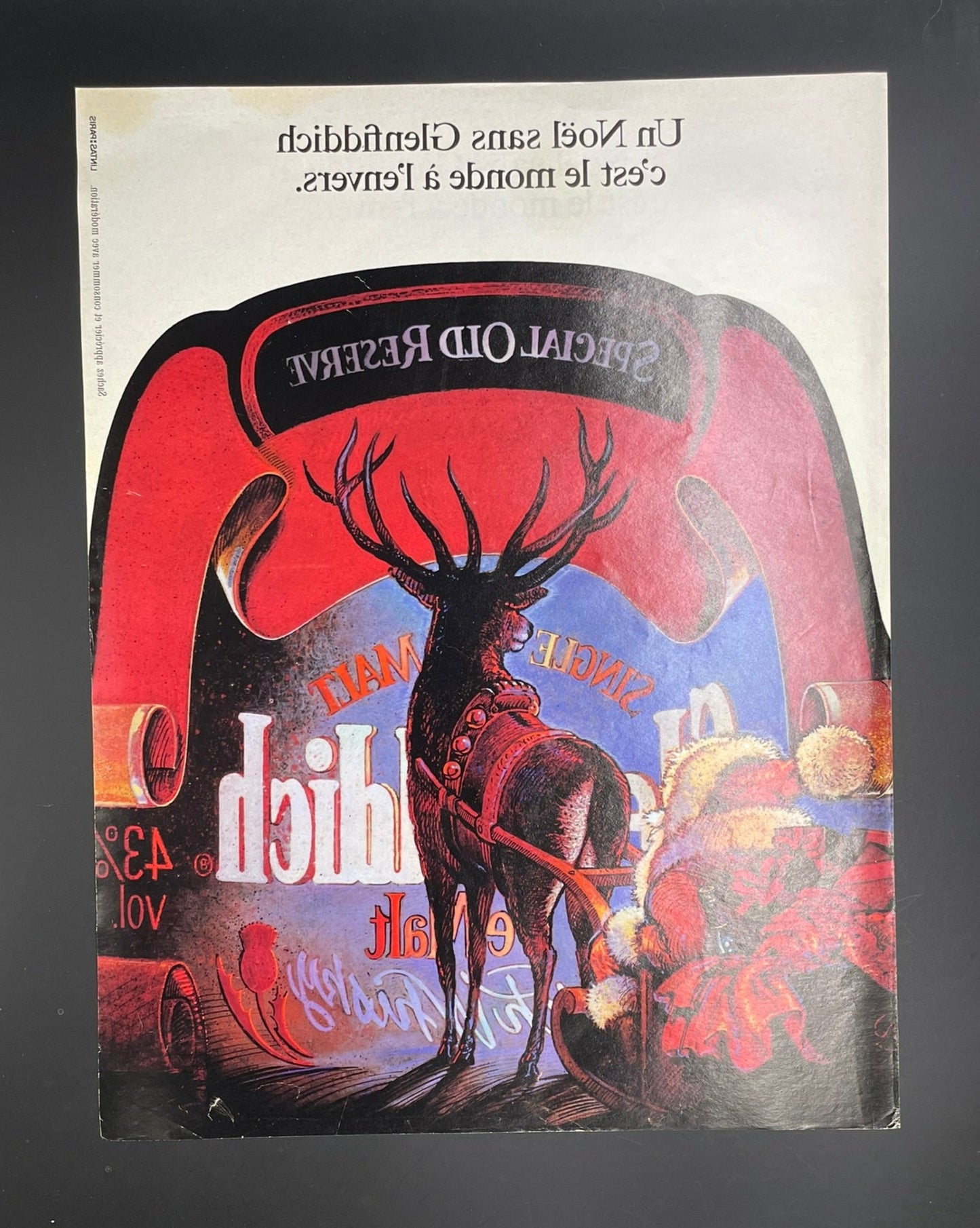 Publicité - Alcool - Glenfiddich - Noël - 1987