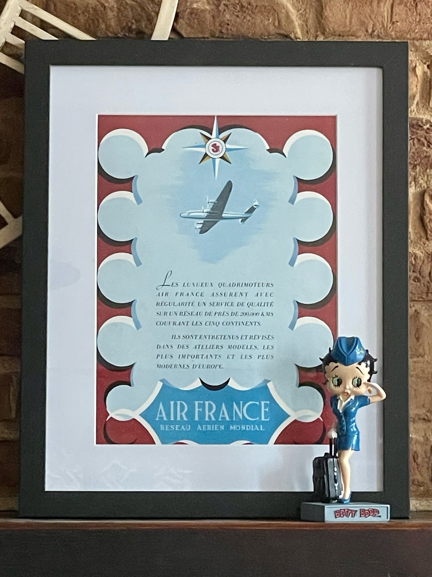 Publicité - Voyage - Air France - couleurs - 1950