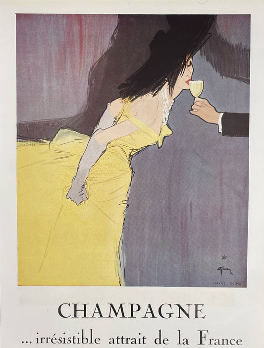 Publicité - Alcool - Champagne - René Gruau - 1950