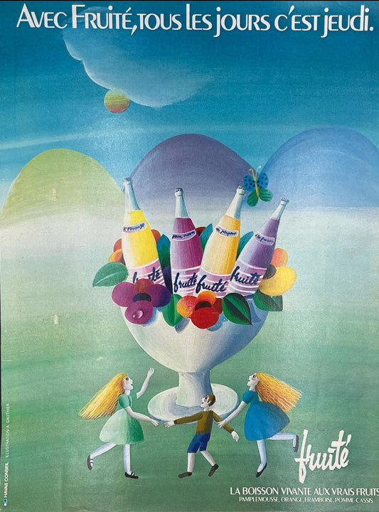 Publicité - Boisson - Fruité  - ronde  - Gauthier -1942