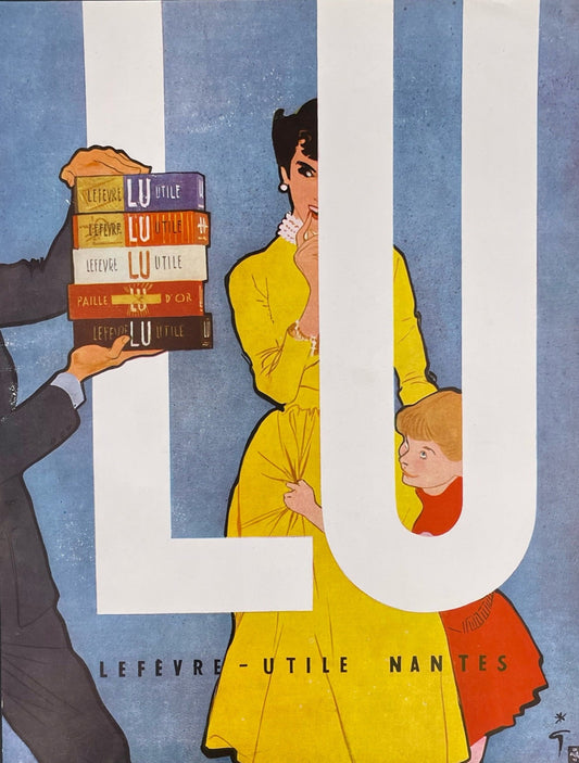 Publicité - Epicerie - Lu - René Gruau - 1956