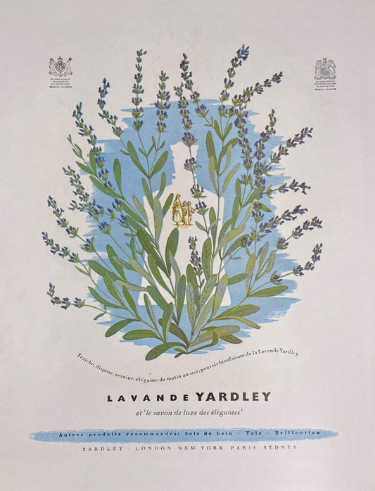 Publicité - Parfum - Yardley - Lavande - 1950