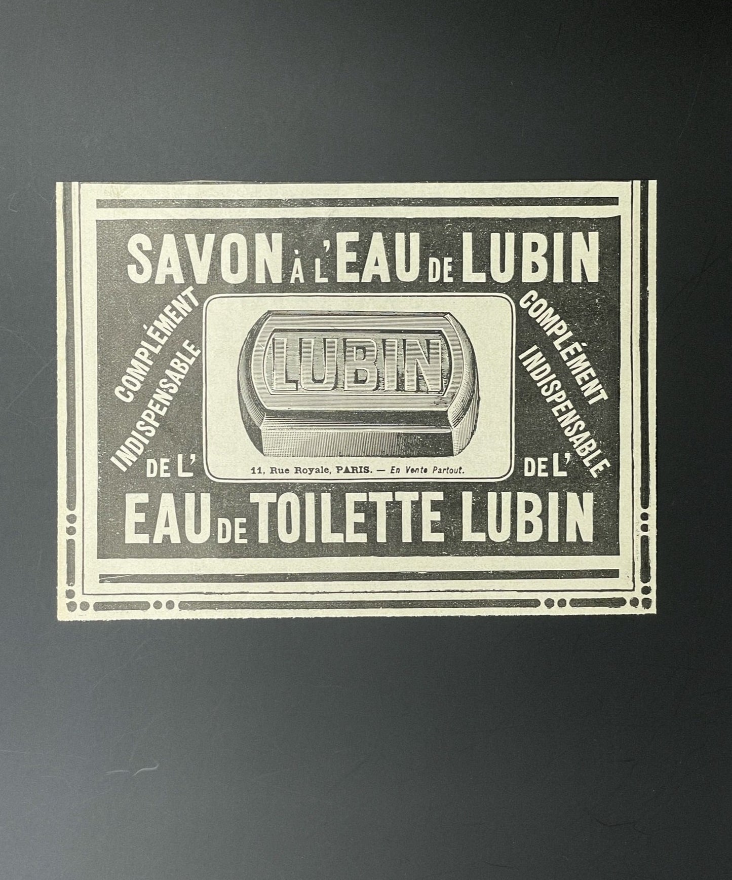 Publicité - Beauté - Lubin eau et savon - 1905