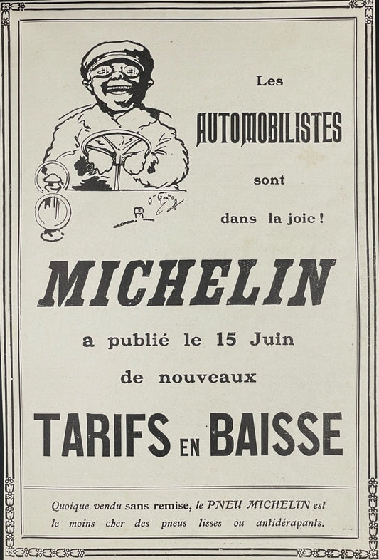Publicité - Automobile - Accessoires - Michelin - 1909