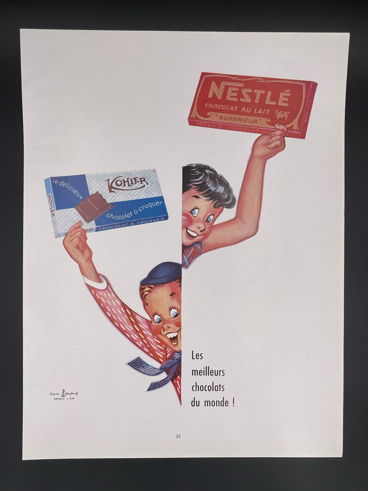 Publicité - Epicerie - Nestlé Koelher - Pierre Couronne -1954