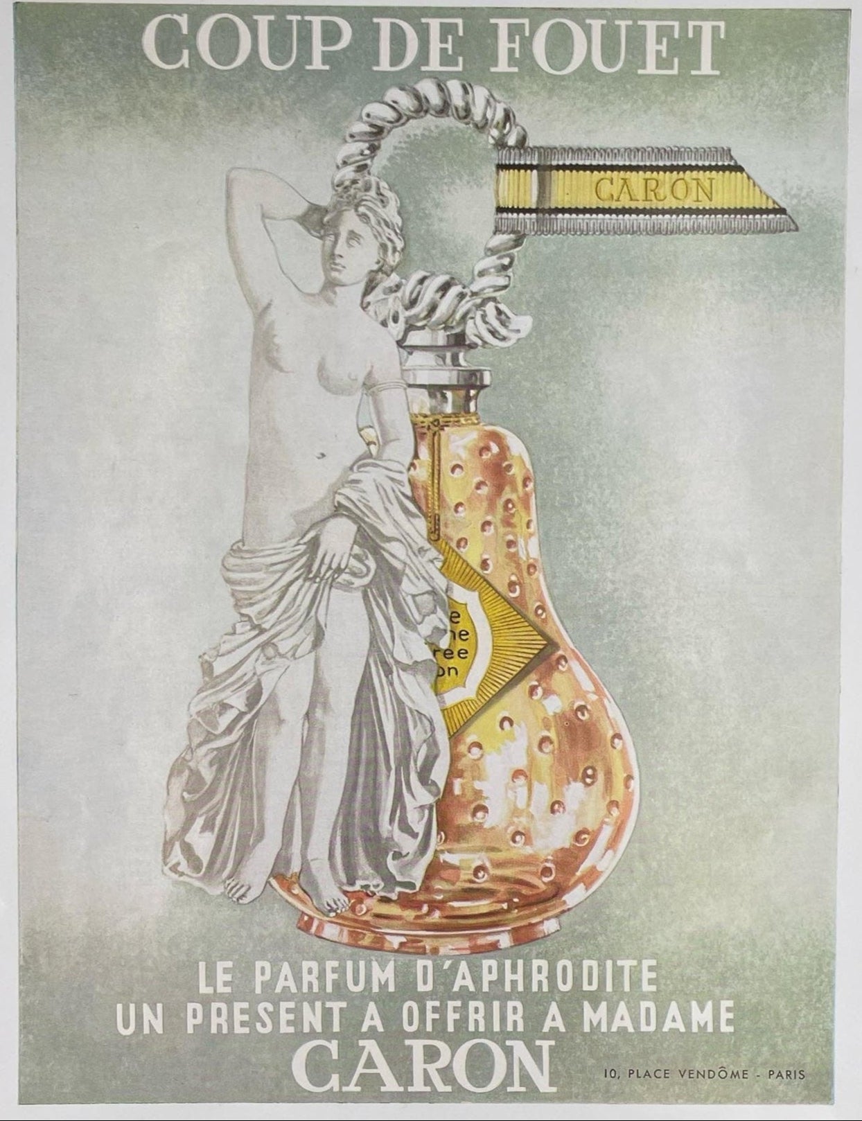 Publicité - Parfum - Caron - Coup de Fouet - 1958