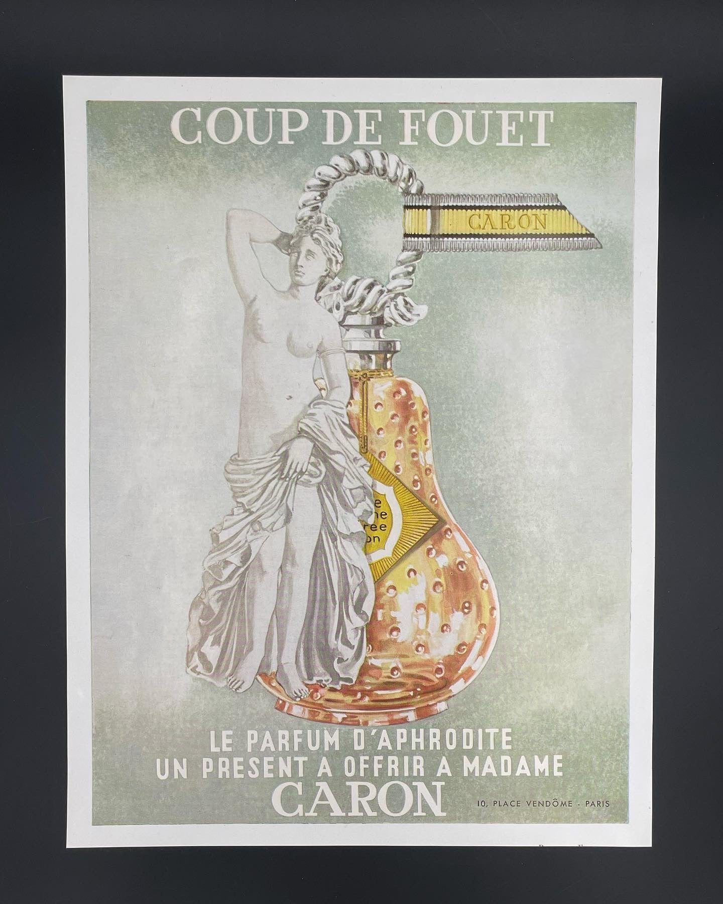 Publicité - Parfum - Caron - Coup de Fouet - 1958
