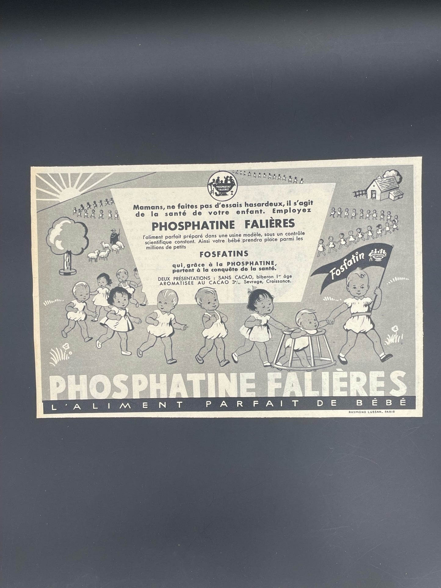 Publicité - Epicerie - Phosphatine Falières - 1953