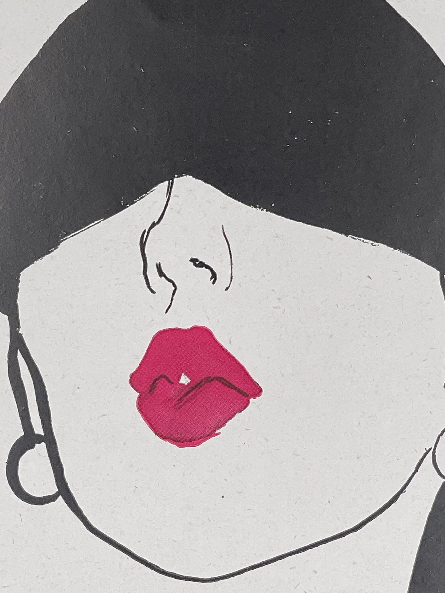 Publicité - Beauté - Le Rouge Baiser - Gruau - 1950
