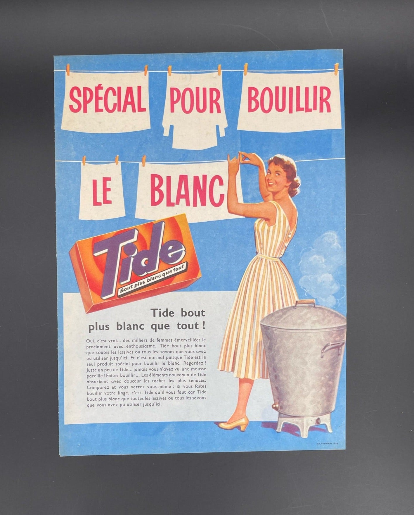 Publicité - Lessive - Tide -1956