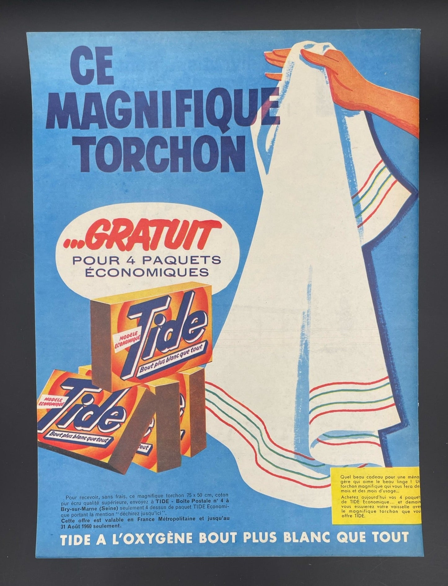 Publicité - Lessive - Tide - 1960