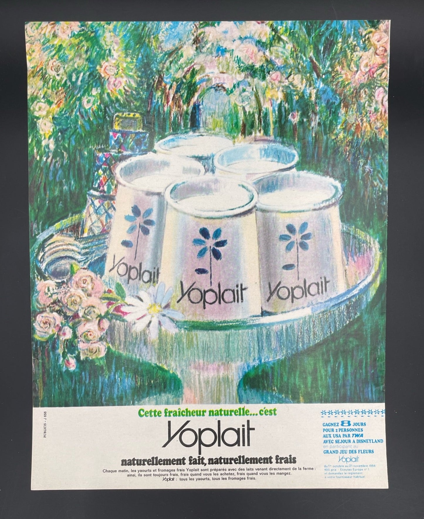 Publicité - Epicerie - Yoplait - 1966