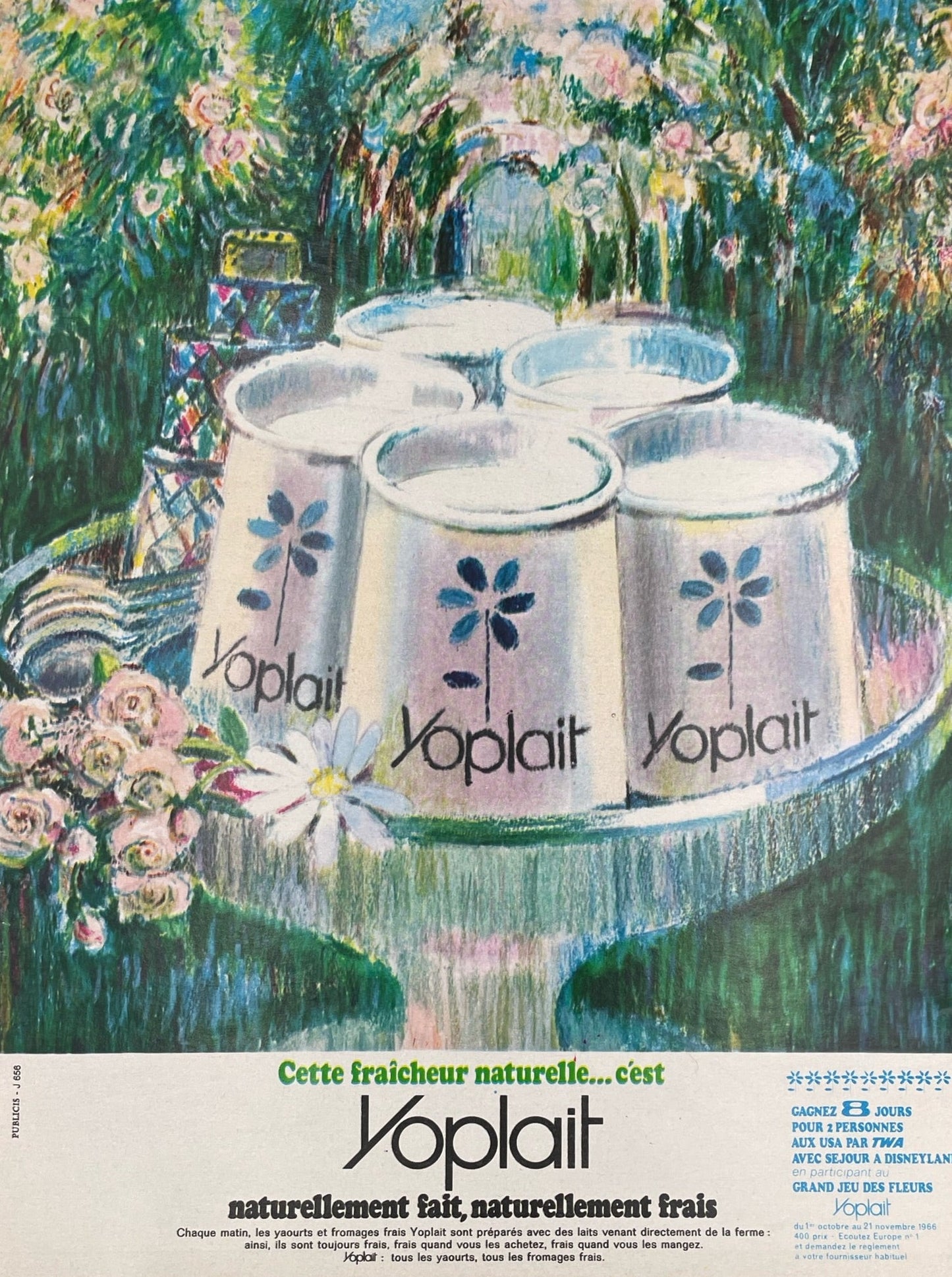 Publicité - Epicerie - Yoplait - 1966