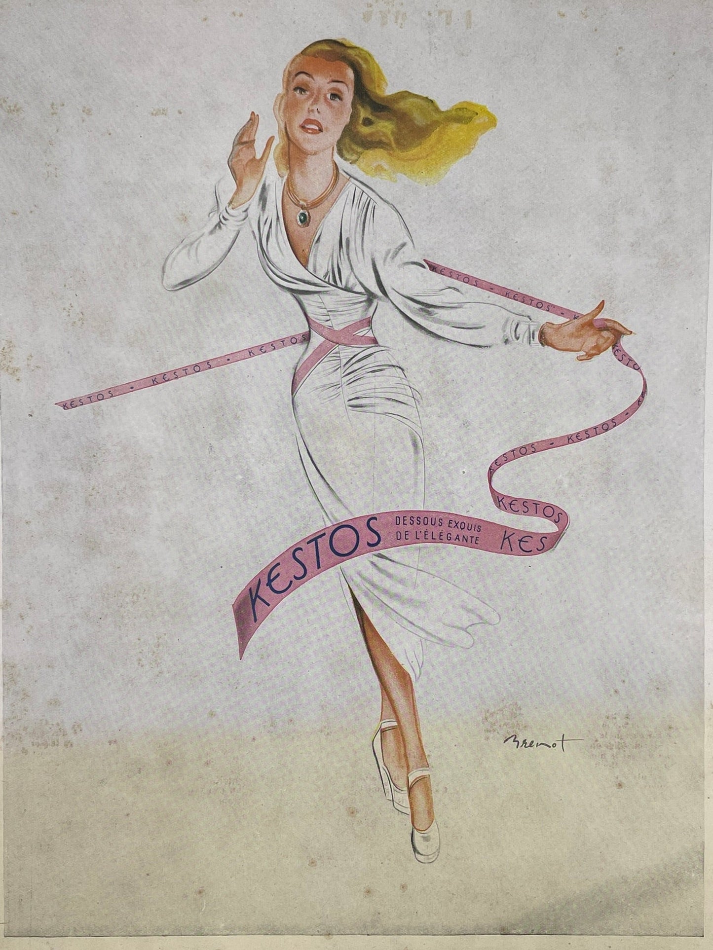 Publicité - Mode - Lingerie - Kestos - Brénot - 1947