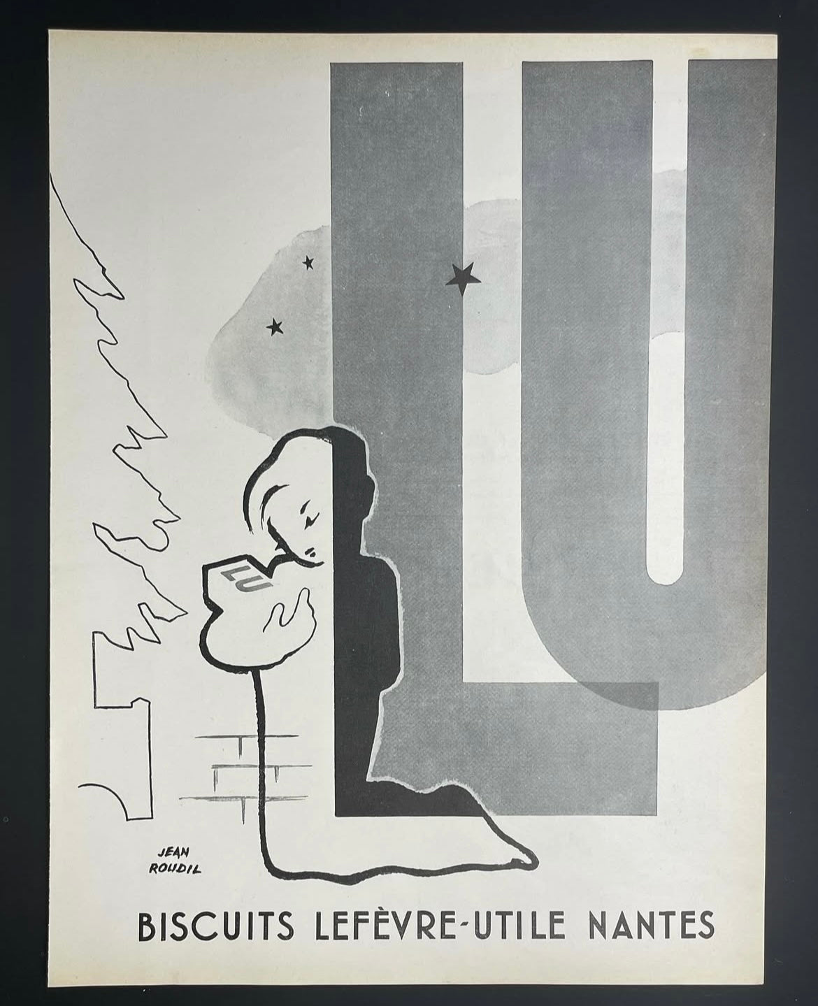 Rétro Réclame -  pub épucerie vintage LU Noël 1951