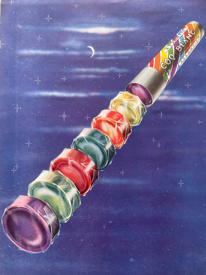 Publicité rétro déco  vintage bonbons Coq blanc année 1950 confiserie 