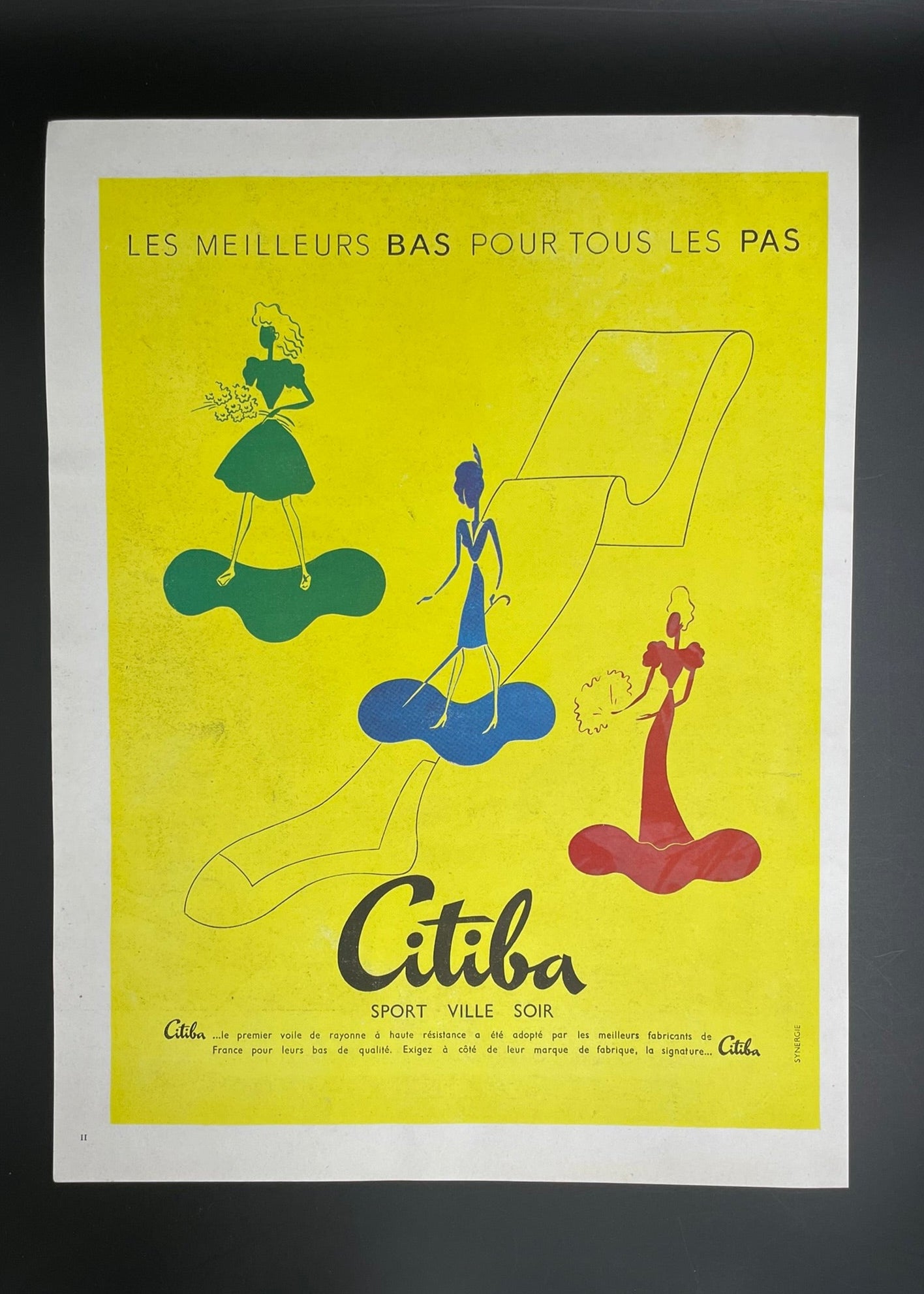 Publicité - Mode - Lingerie - Bas Citiba - 1945