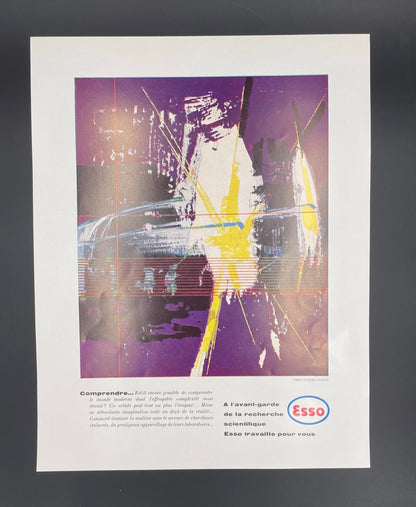 Publicité - Station Service - Total - Le Scribe -1959