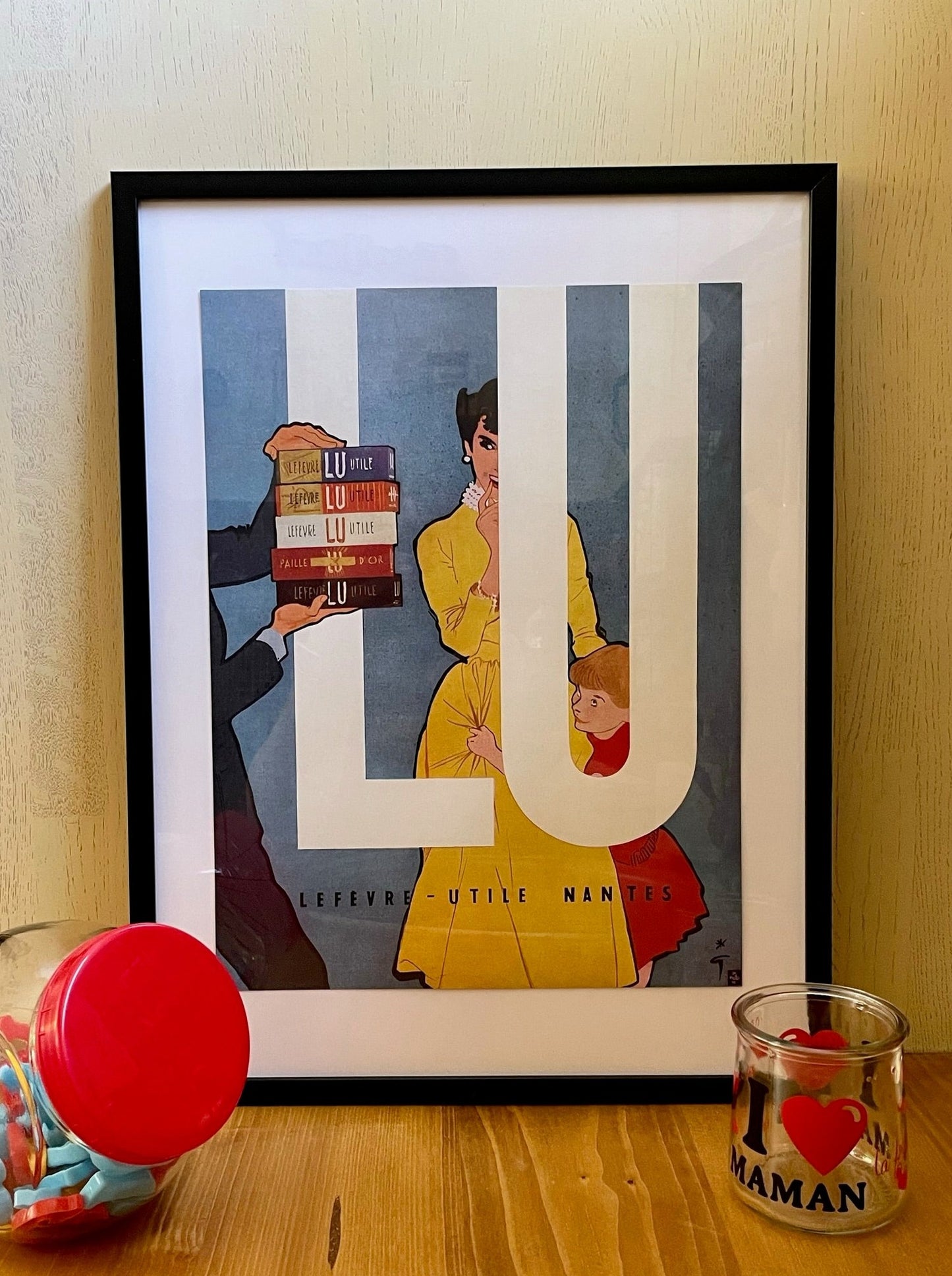 Publicité - Epicerie - Lu - René Gruau - 1956