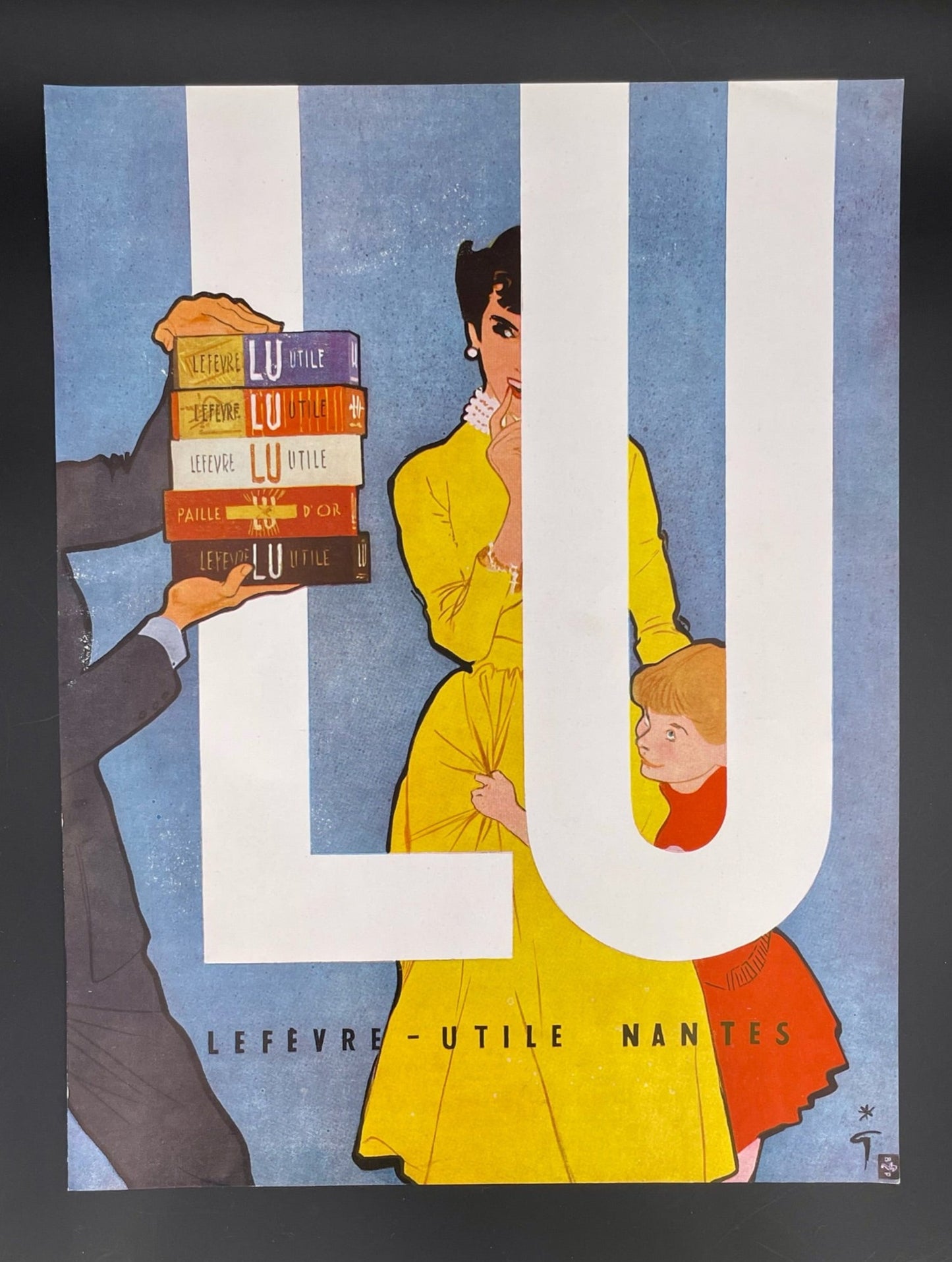 Publicité - Epicerie - Lu - René Gruau - 1956